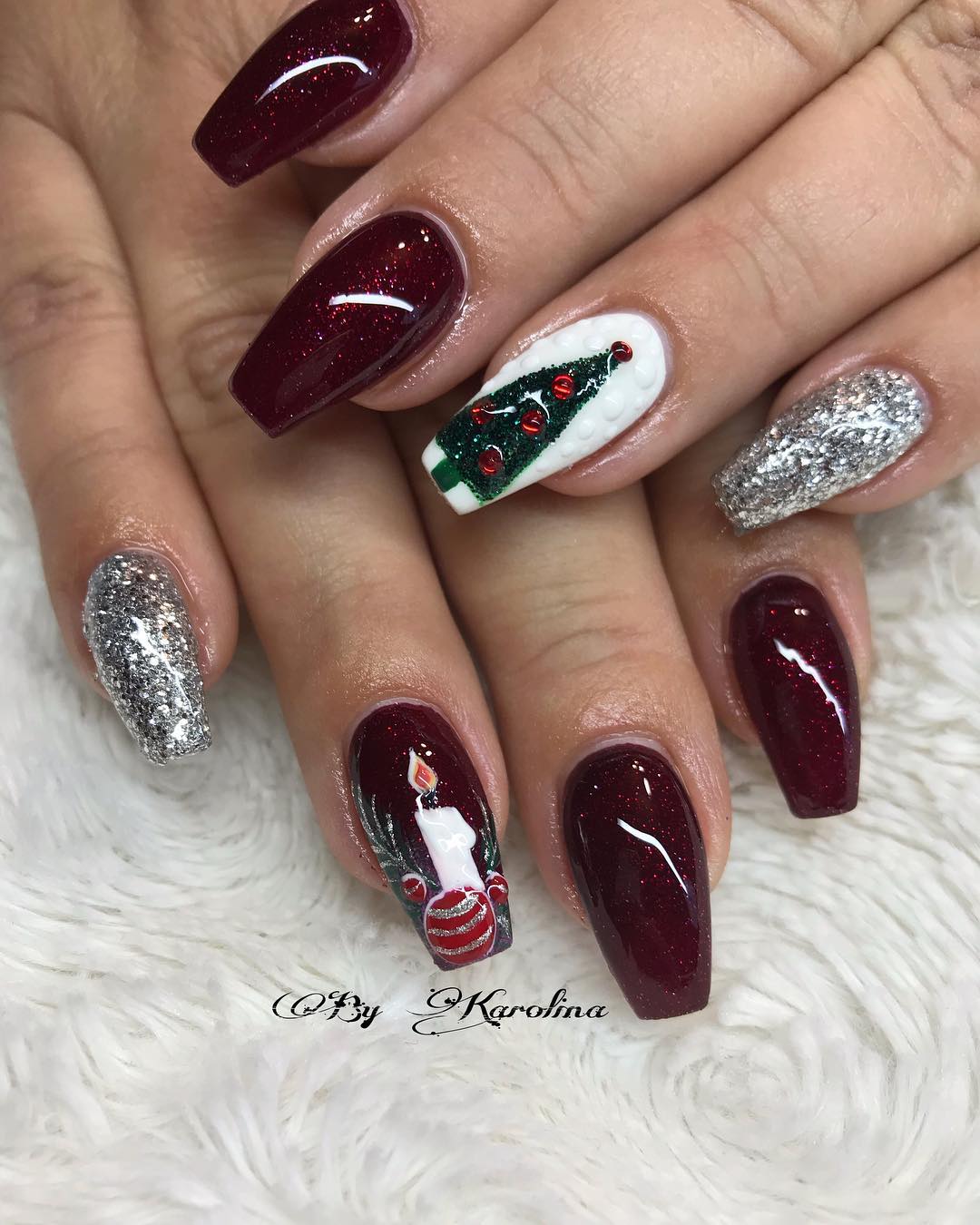 55 Pretty and Awesome Burgundy Nail Art Designs | Style VP | Page 48