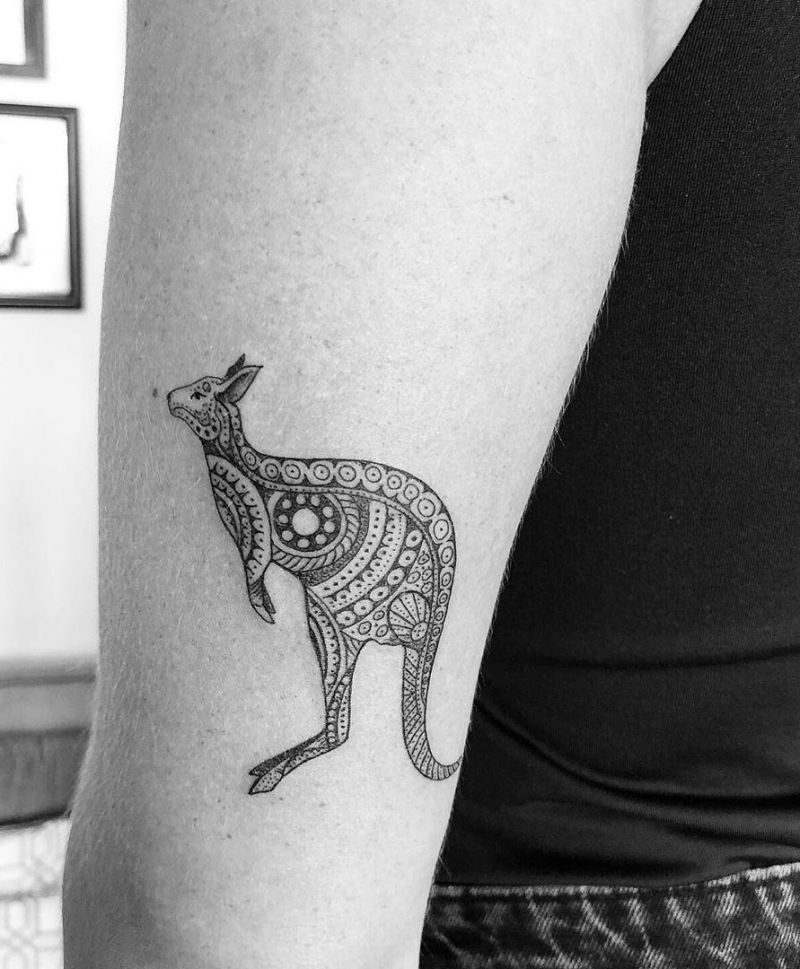 30 Superb Kangaroo Tattoos You Will Like to Try