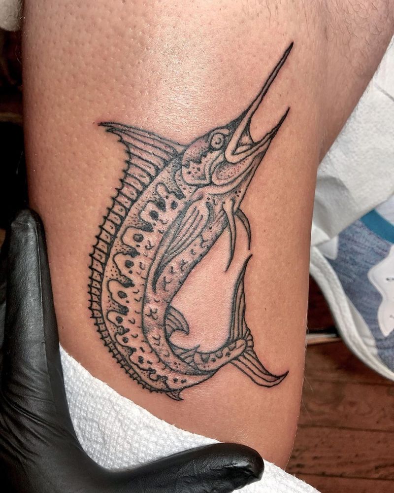 30 Pretty Marlin Tattoos You Will Love