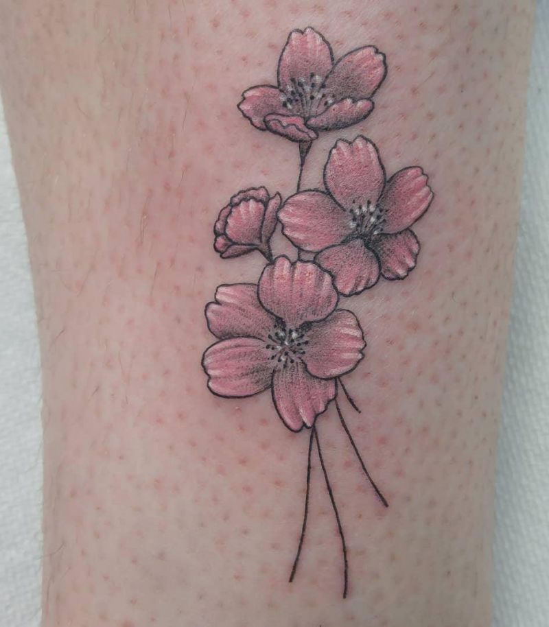 30 Pretty Cherry Blossom Tattoos Make You Charming