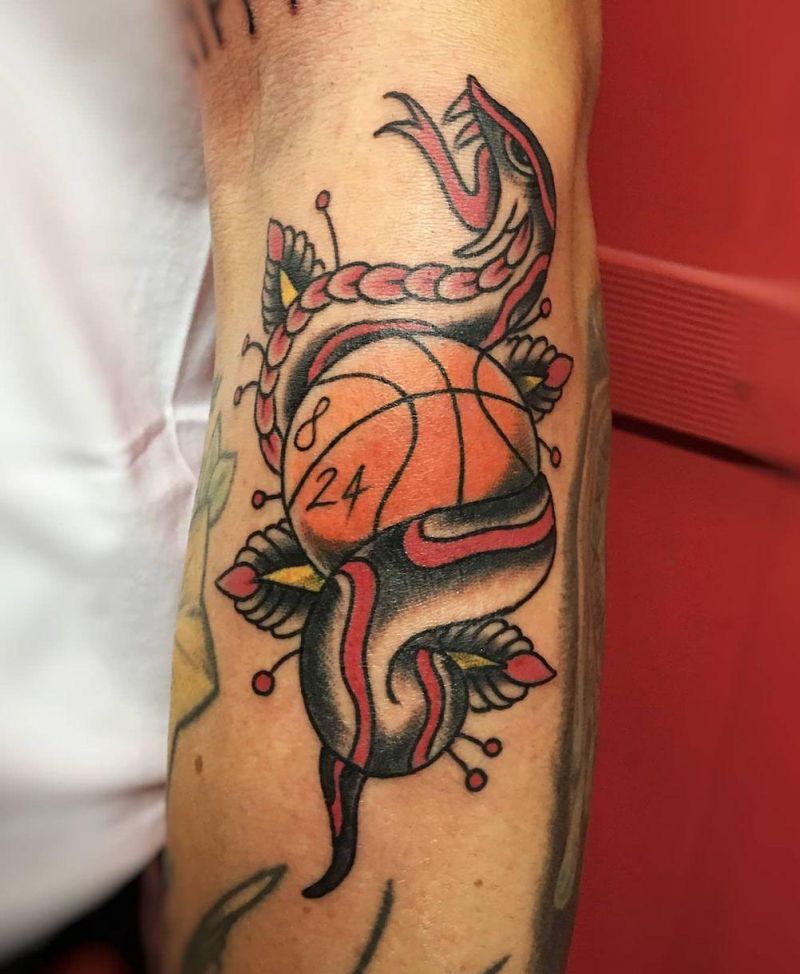 30 Pretty Basketball Tattoos for Inspiration