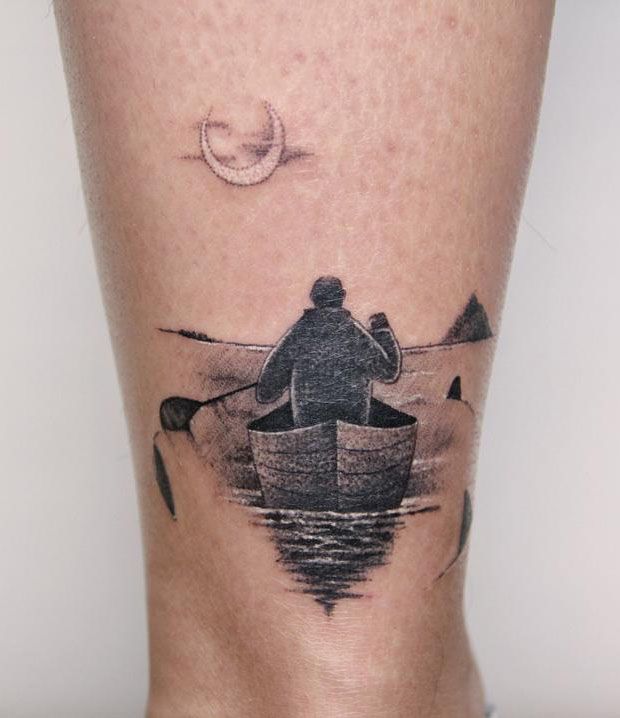 row boat tattoo