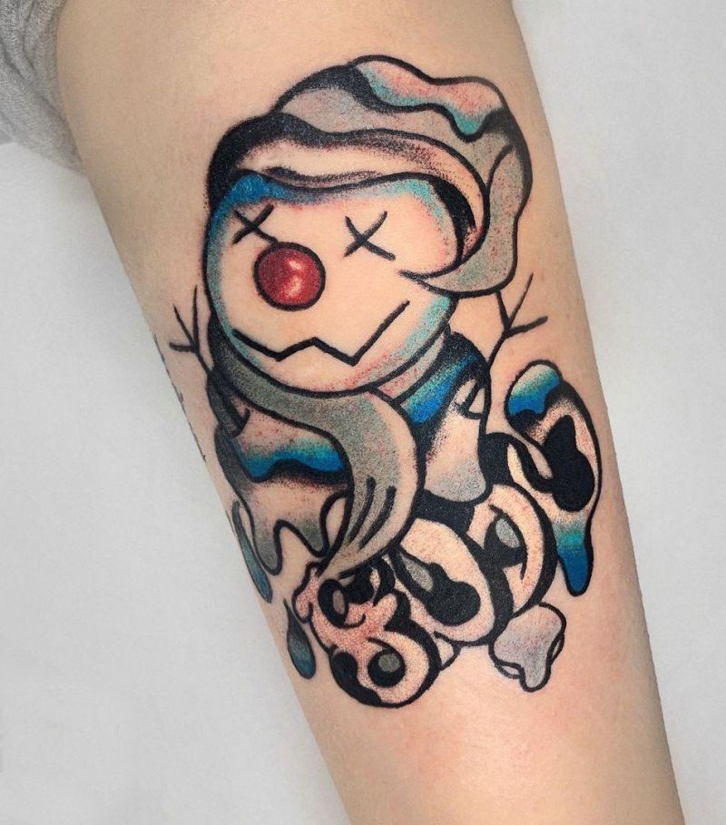 30 Unique Snowman Tattoos You Can Copy