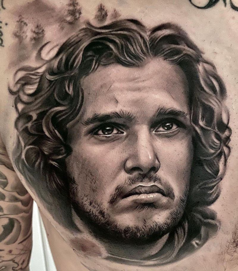 30 Great Jon Snow Tattoos to Inspire You