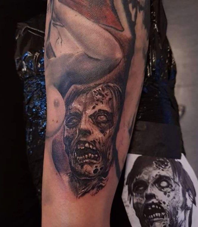 30 Unique Zombie Tattoos You Can Copy