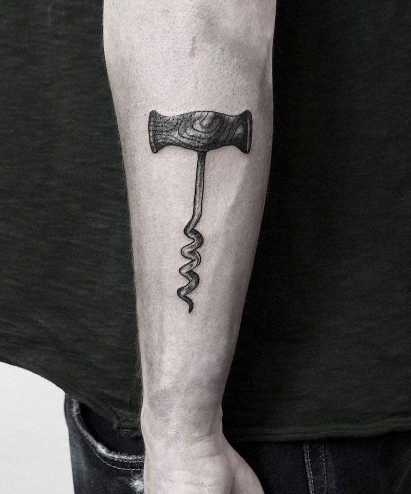 30 Unique Corkscrew Tattoos You Must Try