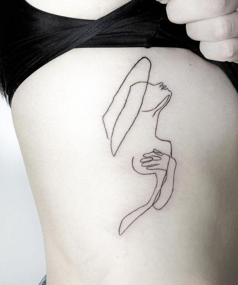 30 Pretty One Line Tattoos Make You Beautiful