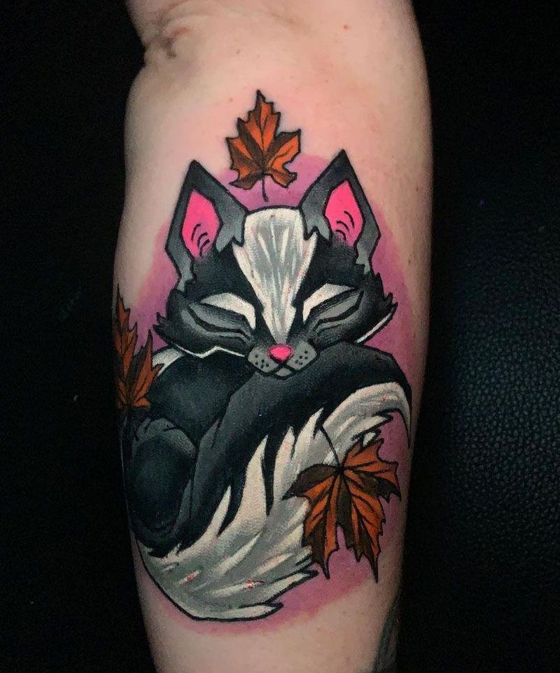 30 Cute Skunk Tattoos You Will Love