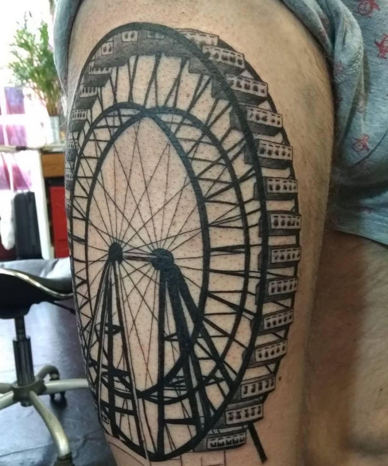 30 Pretty Ferris Wheel Tattoos You Must Try