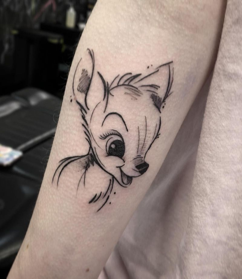 30 Cute Bambi Tattoos You Can Copy