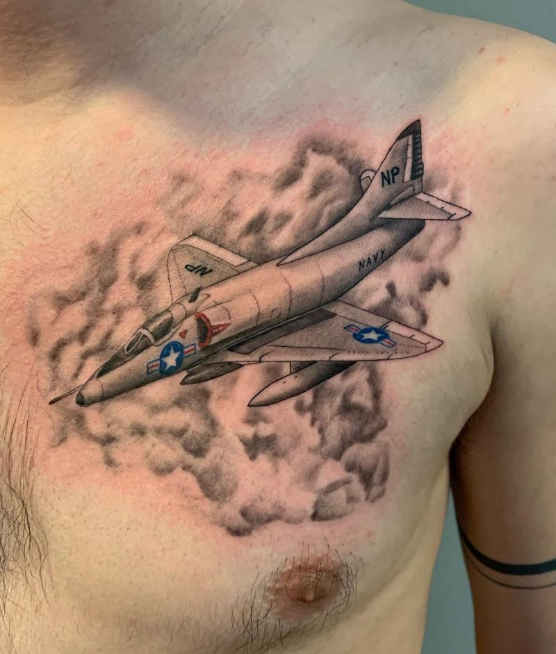 30 Great Jet Tattoos You Will Love