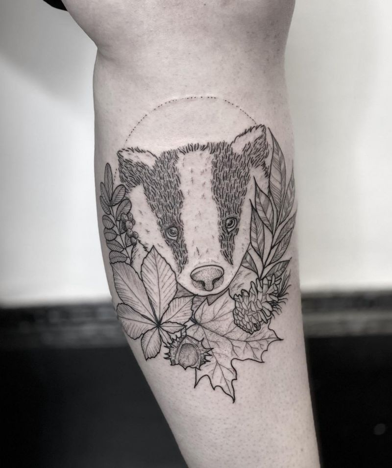 30 Unique Badger Tattoos You Must Try