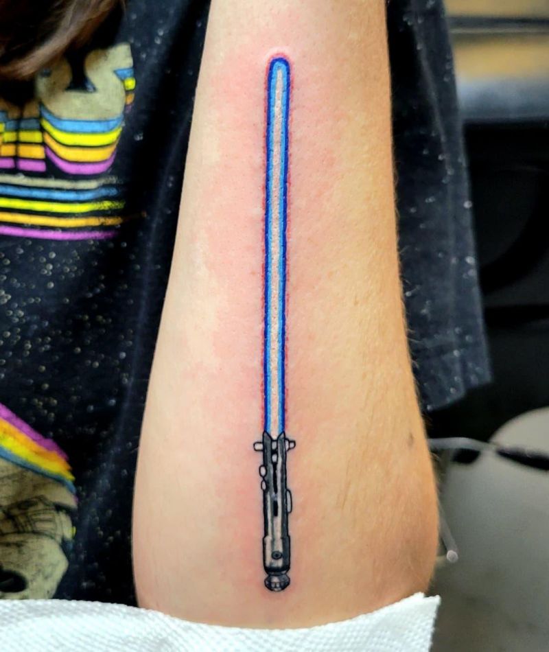 30 Cool Lightsaber Tattoos For Your Inspiration