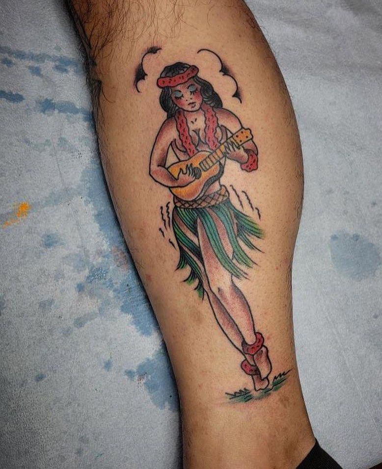 30 Pretty Hula Girl Tattoos You Should Copy