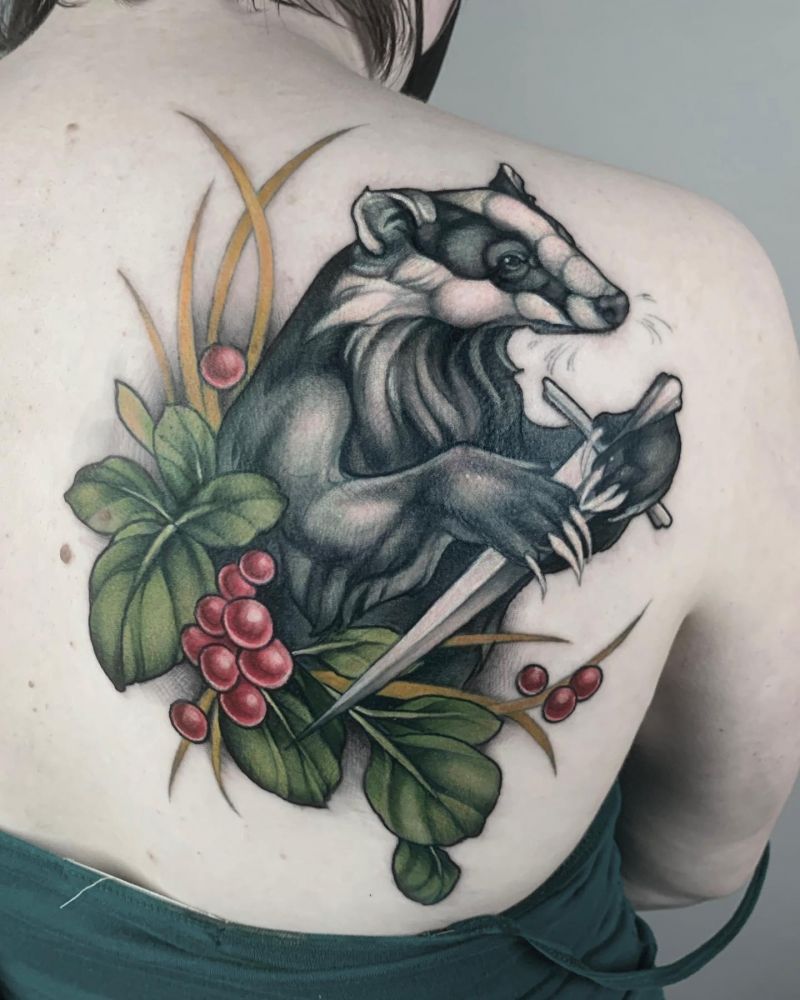 30 Unique Badger Tattoos You Must Try