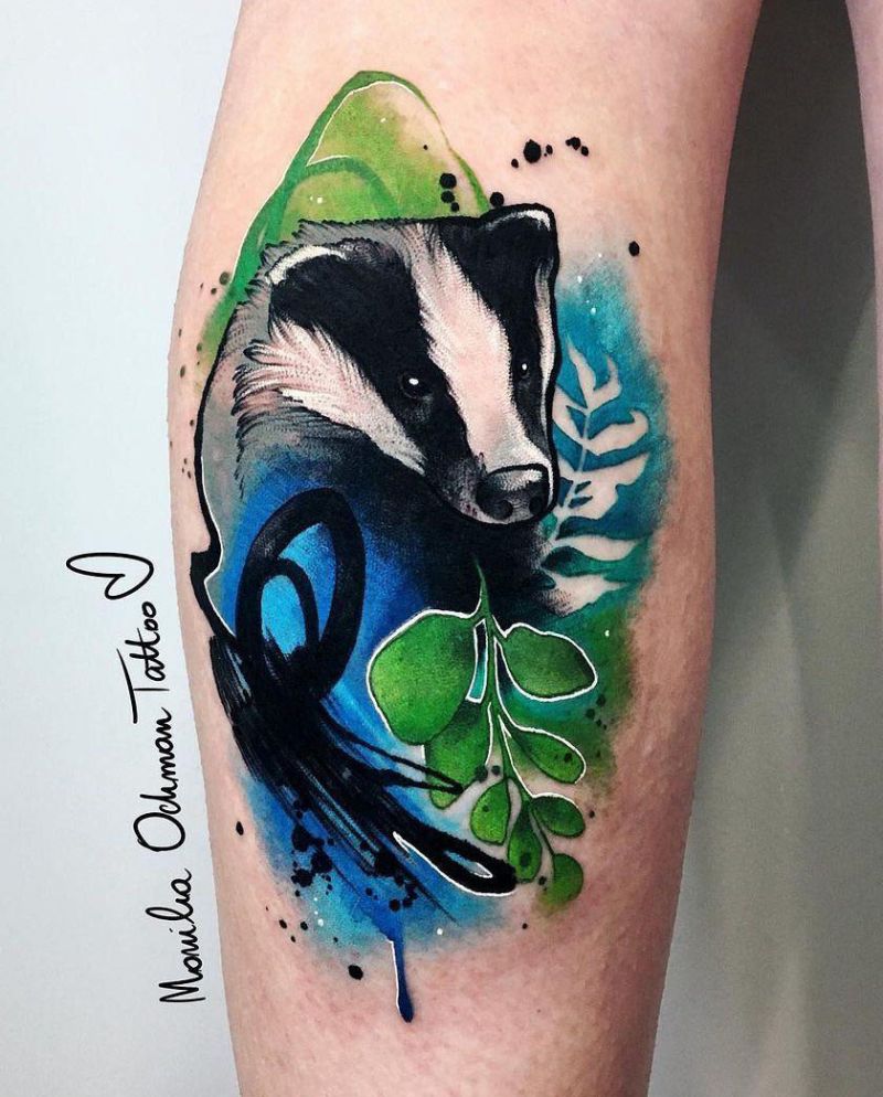 30 Unique Badger Tattoos You Must Try