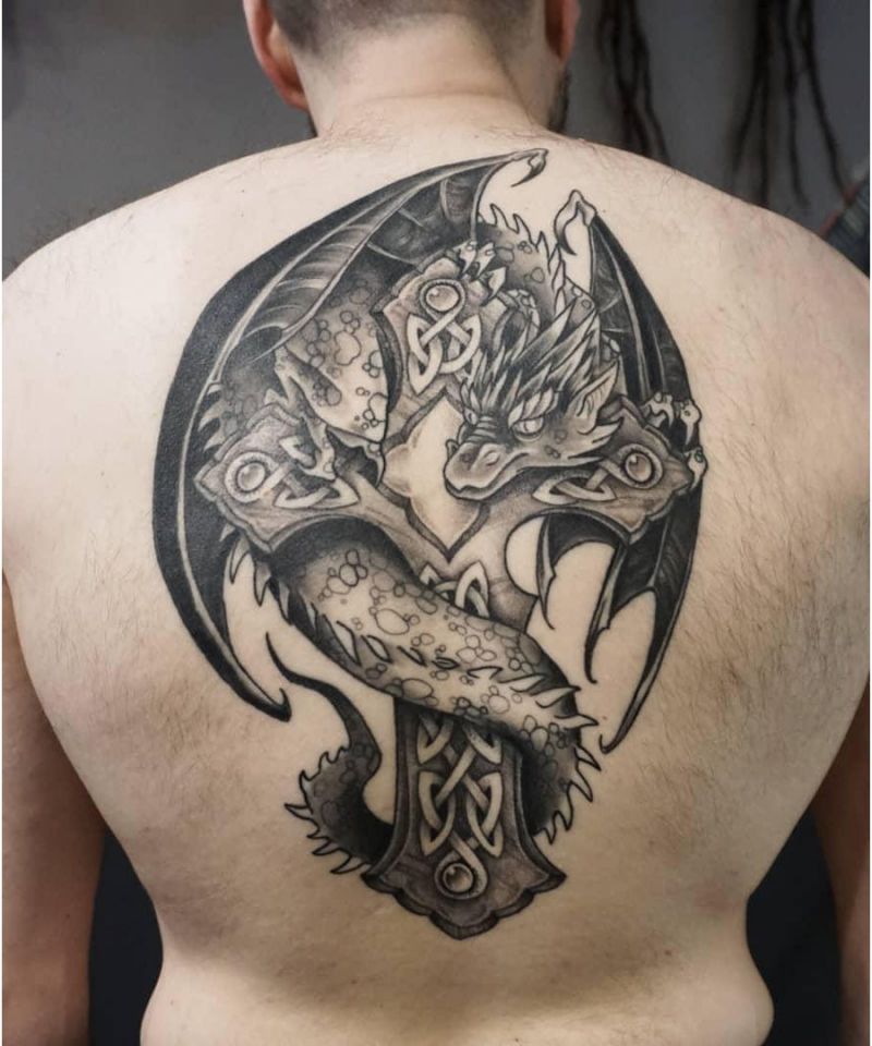 30 Unique Celtic Dragon Tattoos For Your Inspiration