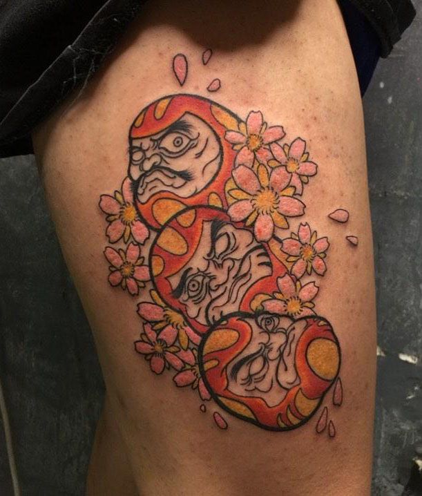 30 Unique Daruma Doll Tattoos for Your Inspiration