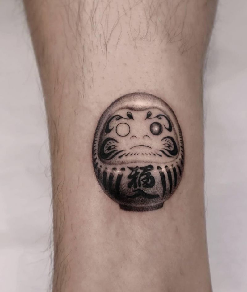 30 Unique Daruma Doll Tattoos for Your Inspiration