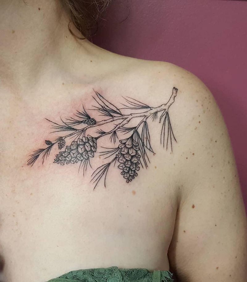 30 Pretty Pinecone Tattoos to Inspire You | Style VP | Page 9