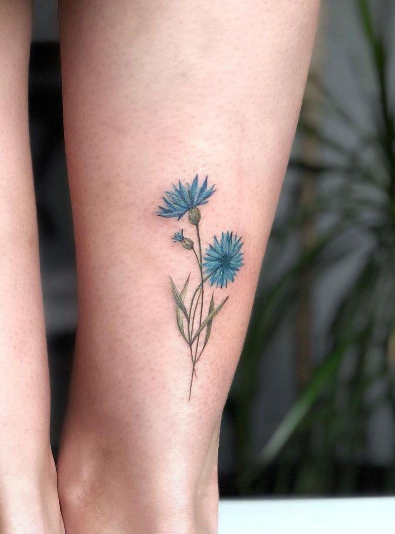 30 Pretty Cornflower Tattoos to Inspire You | Style VP | Page 22