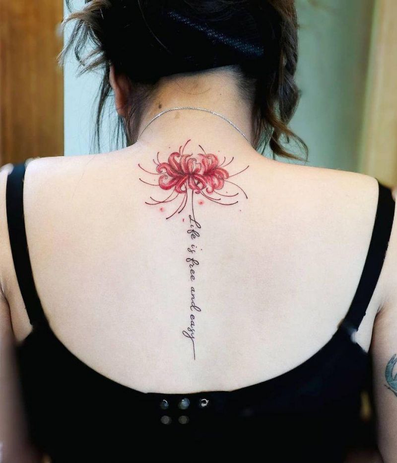 30 Pretty Spider lily Tattoos You Must Try | Style VP | Page 17