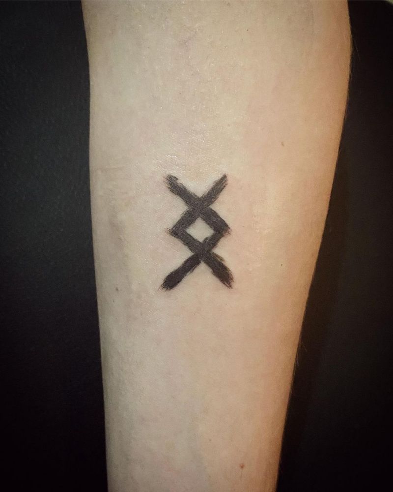 20 Rune Tattoos For Women With Deep Meanings Rune Tattoo Back Of Neck ...