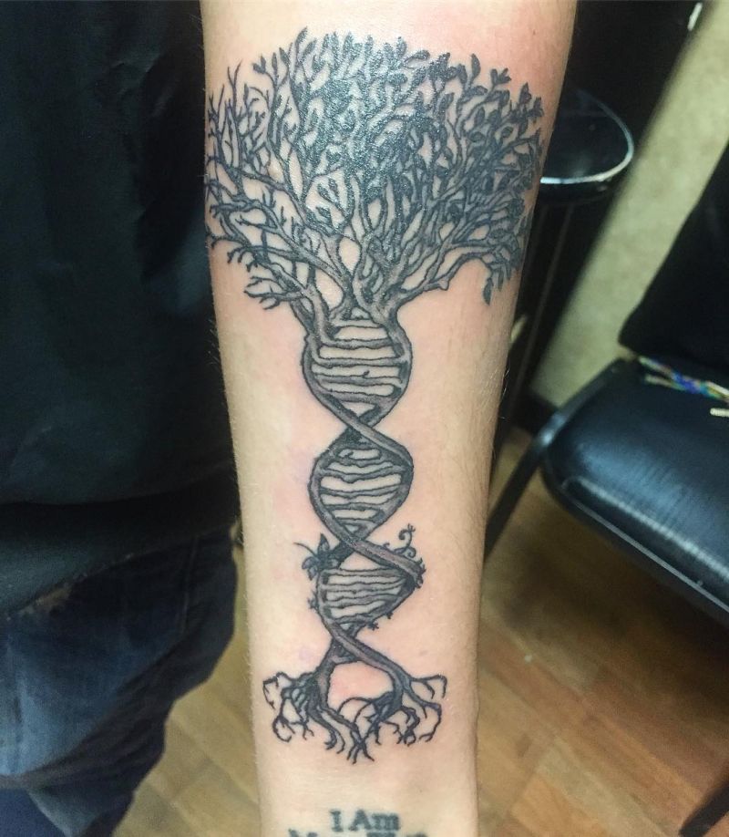 30 Unique DNA Tree Tattoos You Can Copy | Style VP