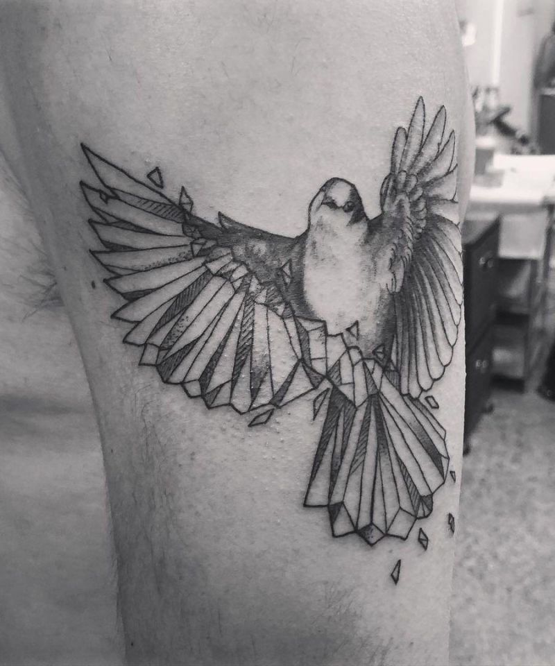 30 Unique Geometric Bird Tattoos You Can Copy | Style VP