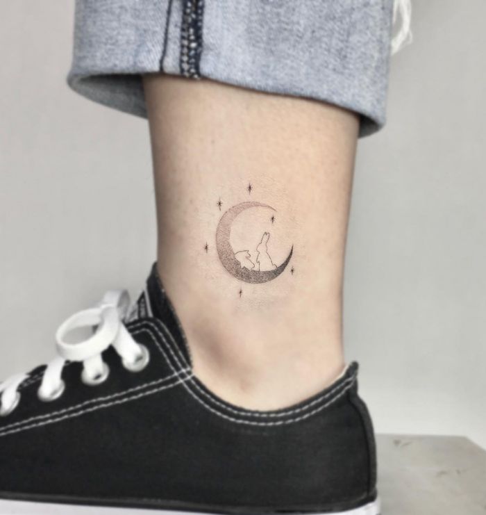 Unique Moon Rabbit Tattoos You Can Copy | Style VP